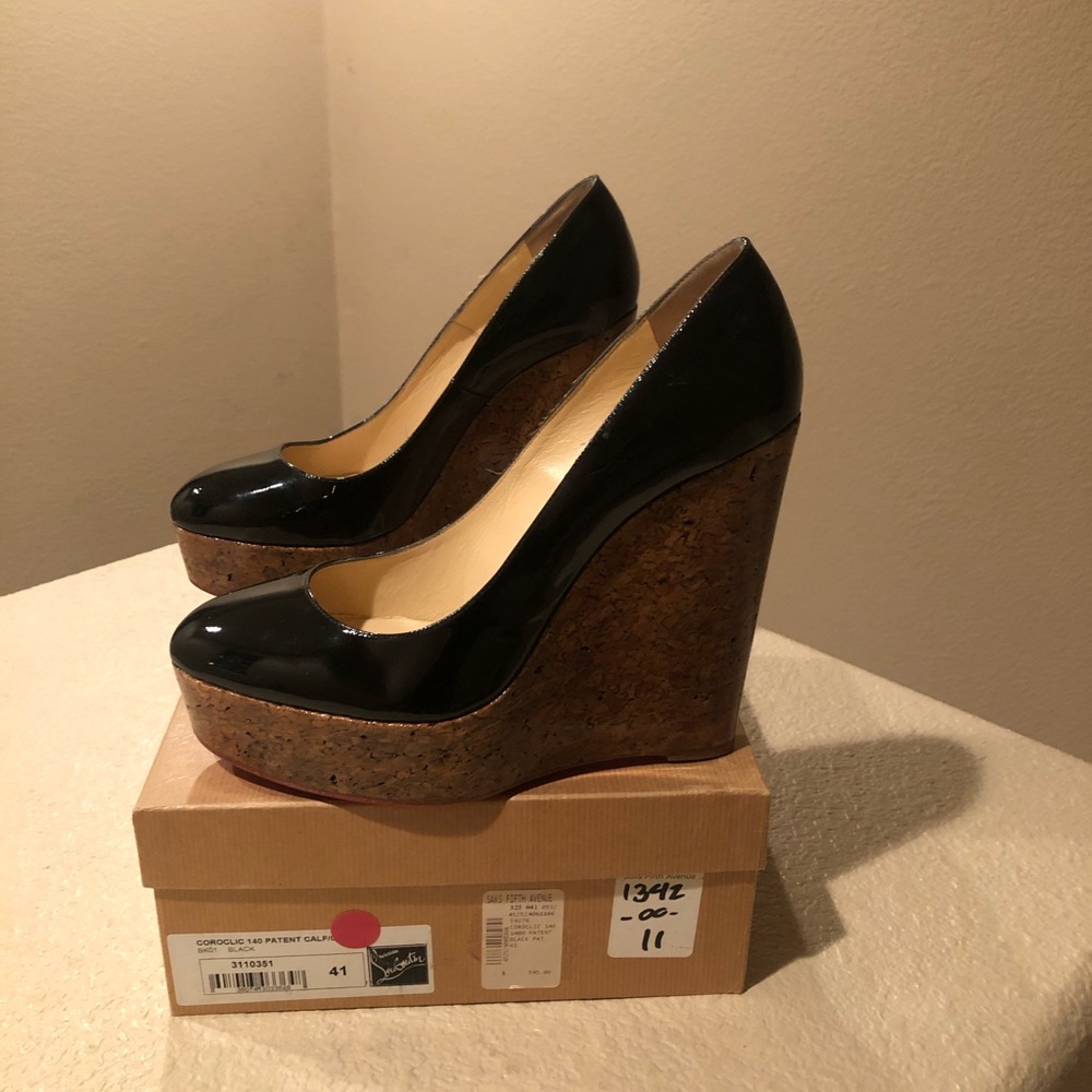 BNIB Christian Louboutin Wedge Heels 41